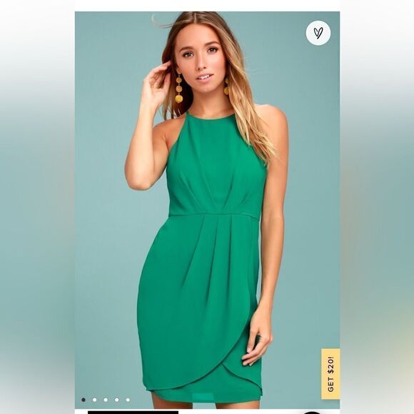 Lulus Dresses & Skirts - Lulu’s Best Wishes Teal Green Dress size medium